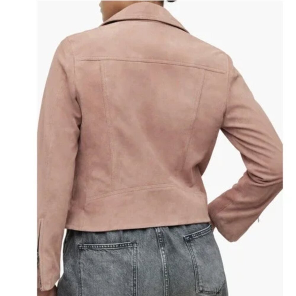 NWOT All Saints Dalby Biker Jacket - Sz 4 - Picture 2 of 6